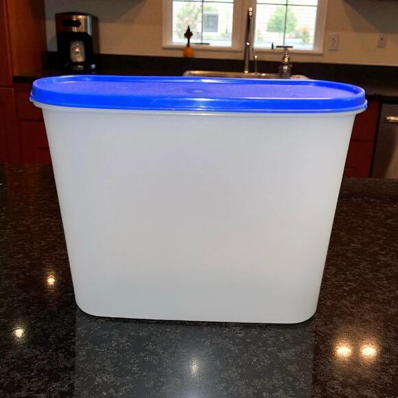 Tupperware Storage Container #4 Modular Mates 3.9L Super Oval 2351D Blue Lid - Picture 1 of 11